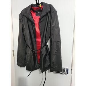 JLC New York, Genuine Leather Jacket, Women's Med, Black Red, Zip